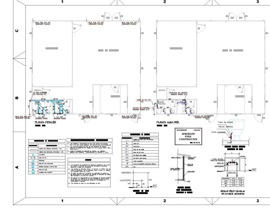 Gate house plan and section autocad file