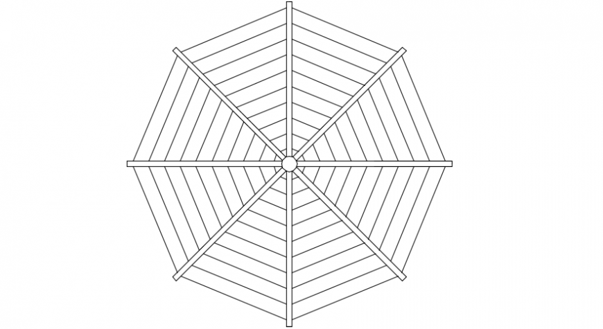 Gazebo top view detailing