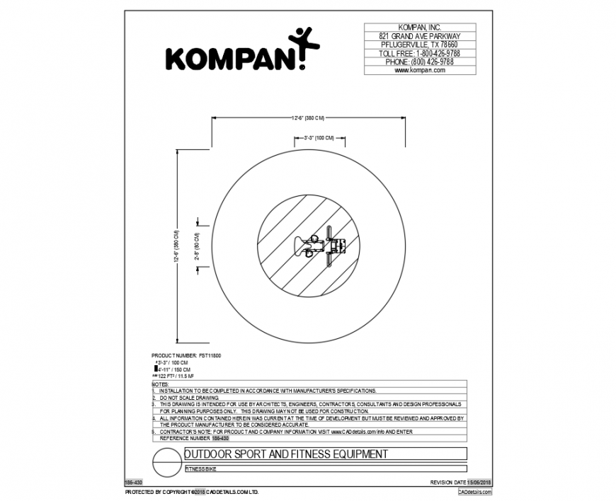 Gym sports equipment block top view design dwg file