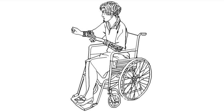 Handicap 2d model of women