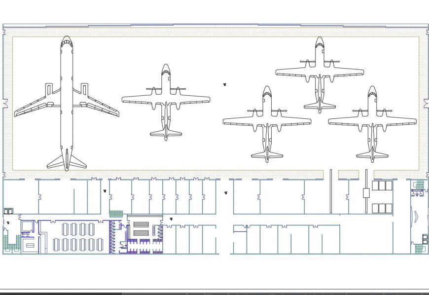 Hangar top view