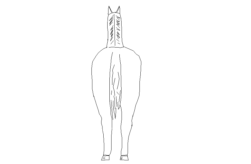 horse dwg file