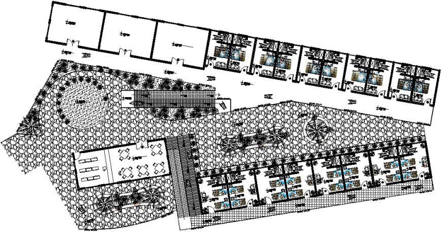 Hospital admit room floor detail cad file
