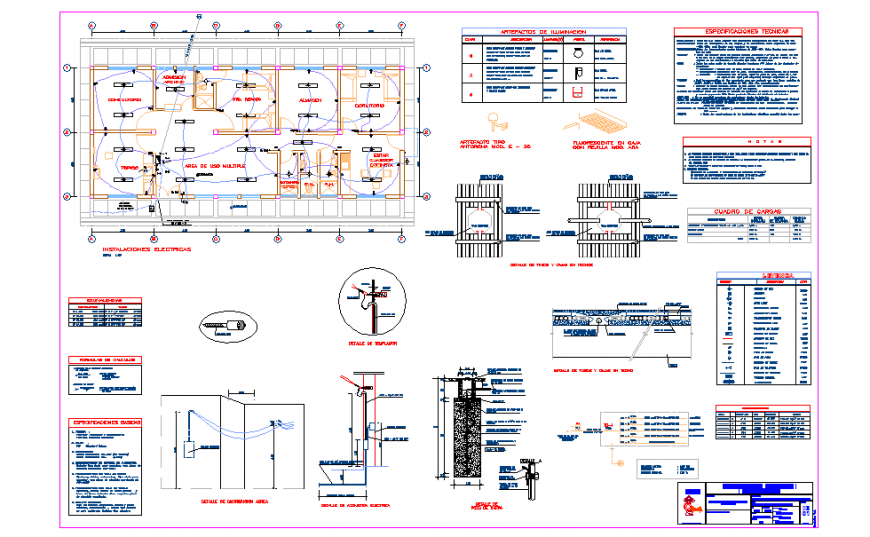 Hospital Electric Installation Lay-out detail