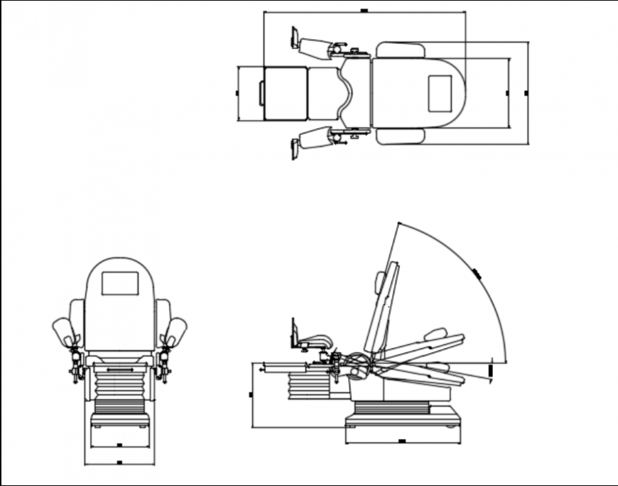 Hospital folding chair