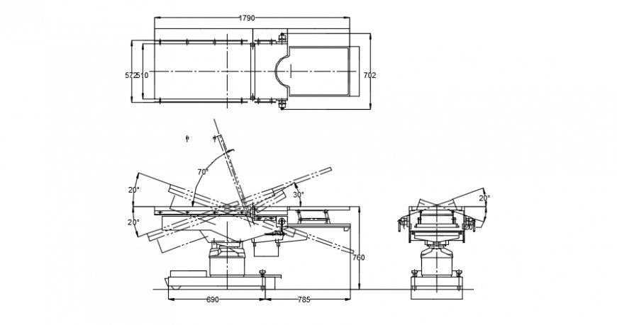 Hospital stretcher model design