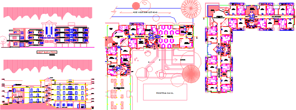 hostel dwg file