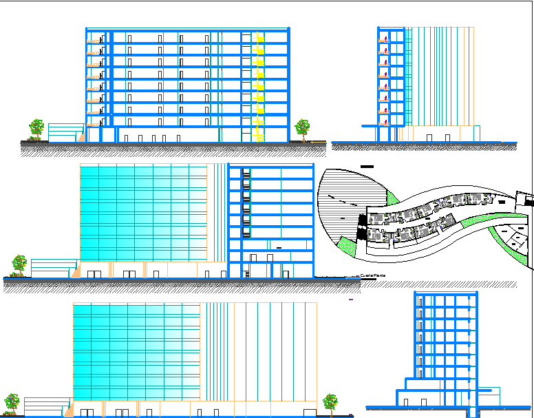 hotel 5 star dwg file