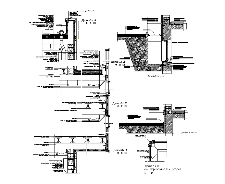Hotel elevation and plan detail dwg file