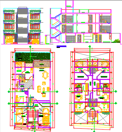 house layout plan dwg file