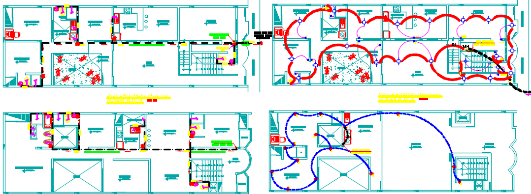 house layout plan dwg file