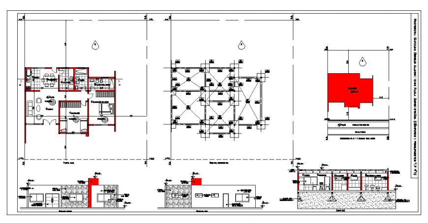 House Architecture Plan Design in DWG file