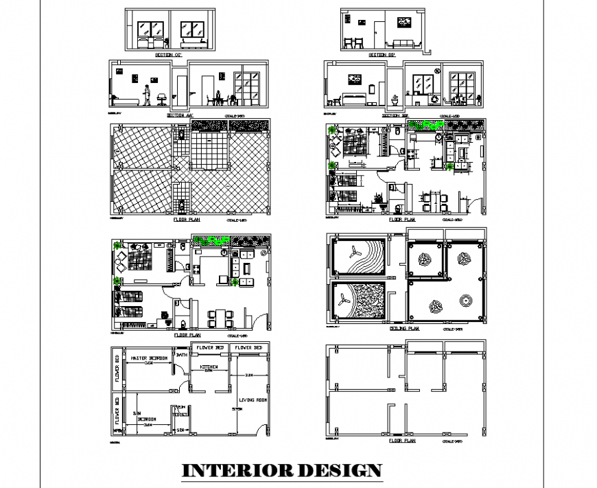 House plan detail dwg file.