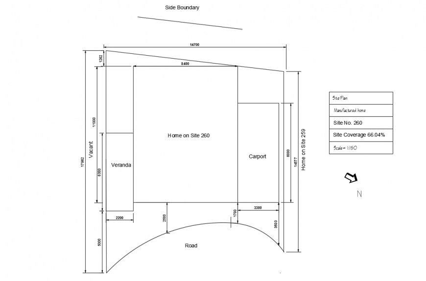 House site plot lay-out detail