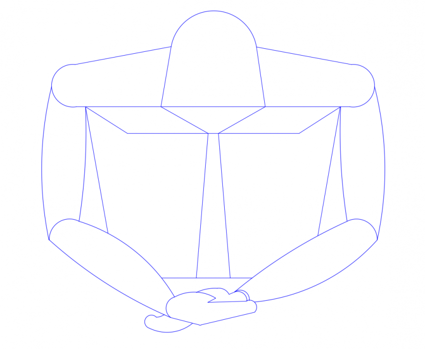 Human block in auto cad file 