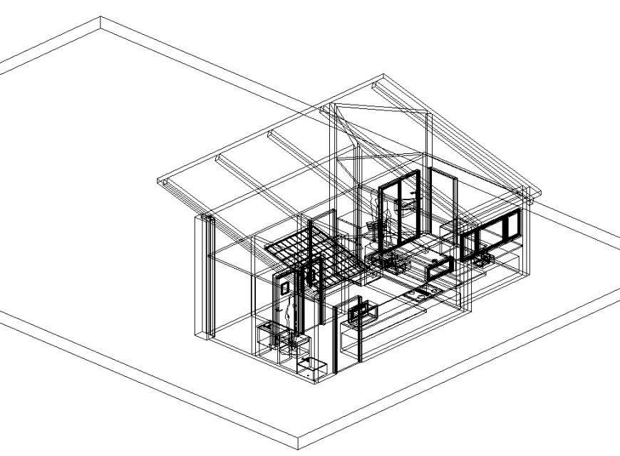 Industrial kitchen 3d model in dwg AutoCAD file.