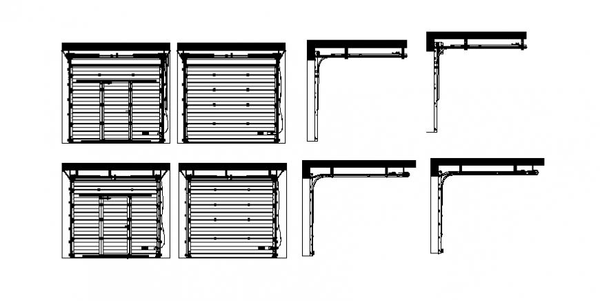 industrial sectional door layout file
