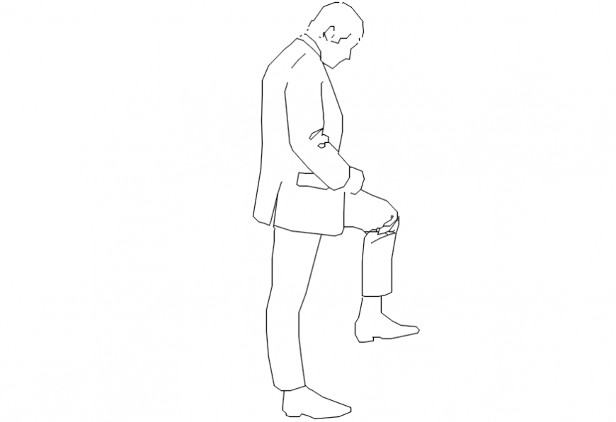 injured people plan dwg file