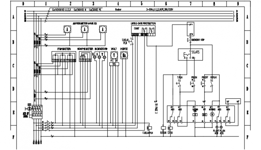Installation electrical layout plan dwg file