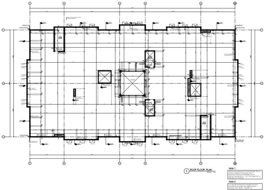 institutional building terrace floor plan 