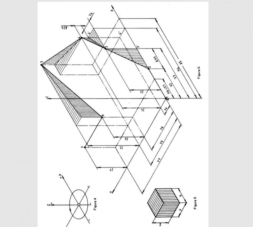 Isometric box drawing plan