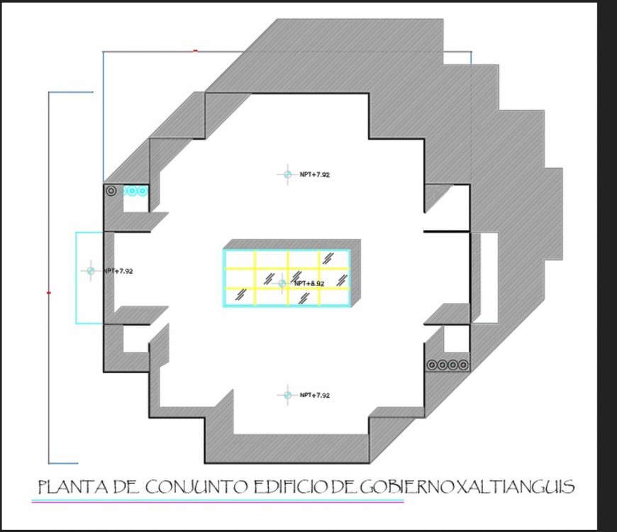 Isometric house plan detail dwg file
