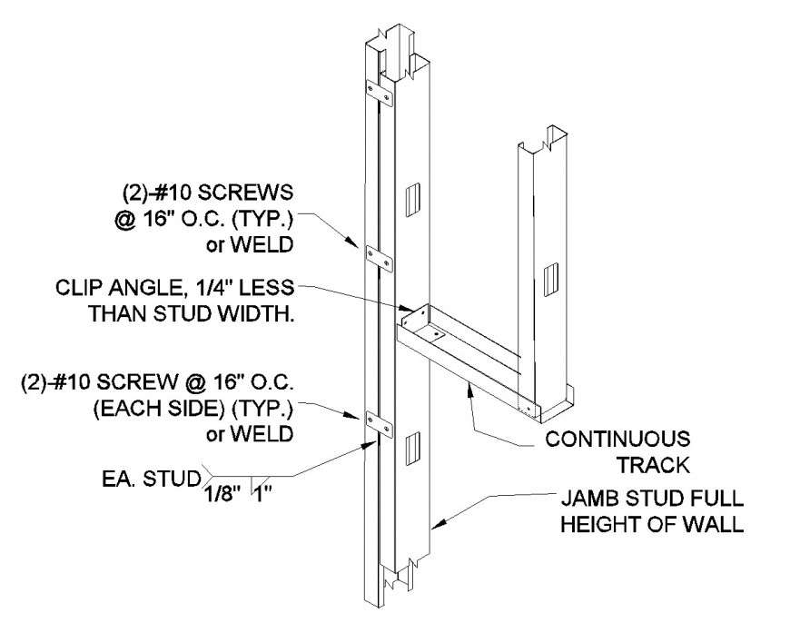 Jamb stud detail autocad file