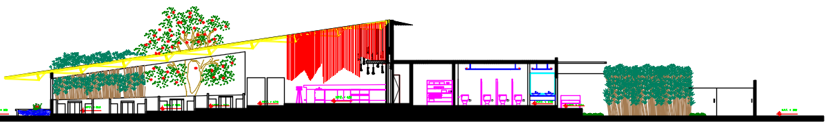 japanese food restaurant dwg file
