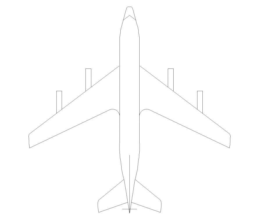 Jet air plan detail dwg file