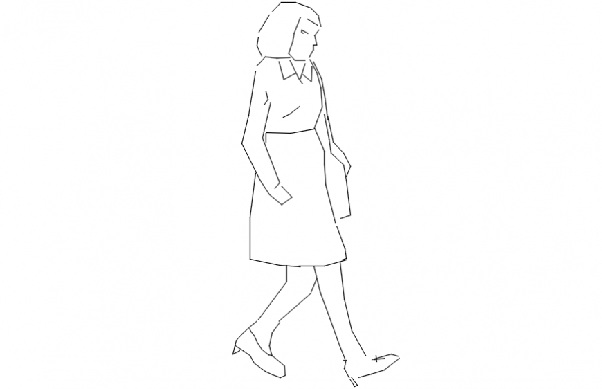 Lady human 2d