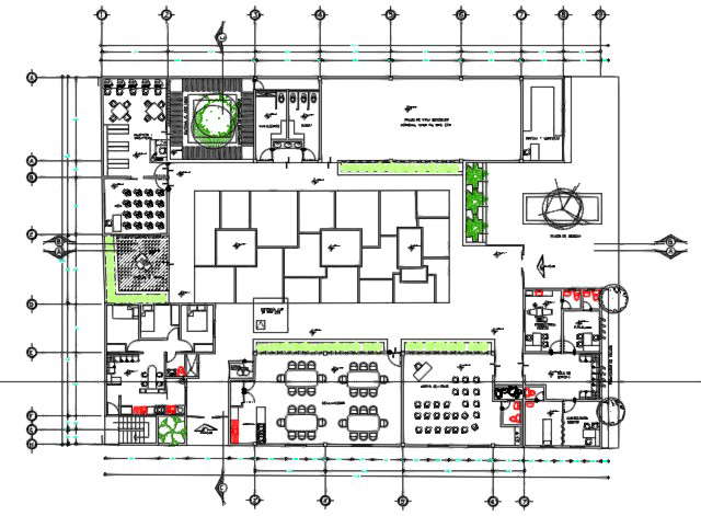 layout of plaza building 