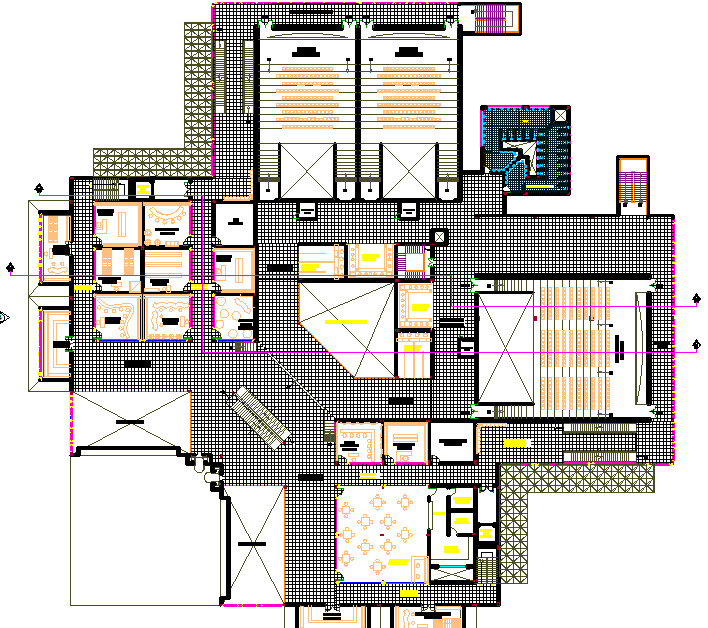 layout plan of a office dwg file