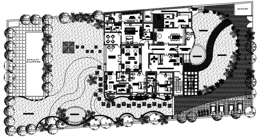 layout plan of a hotel detailing