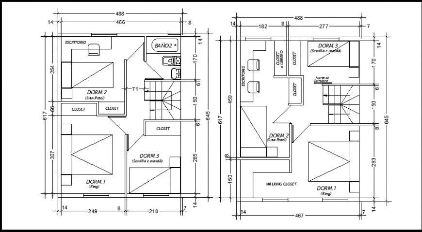 layout plan of a office 2d
