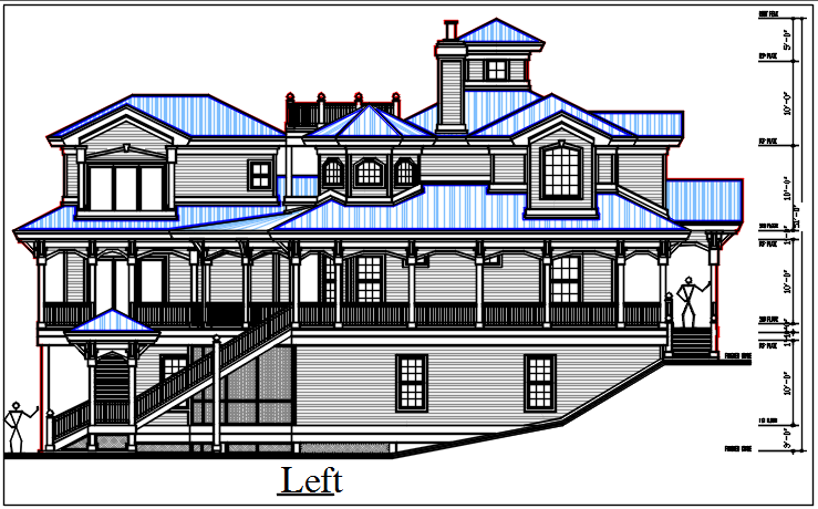 left elevation dwg file