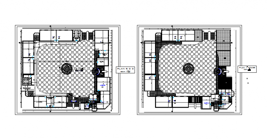 Les commercial building planning autocad file