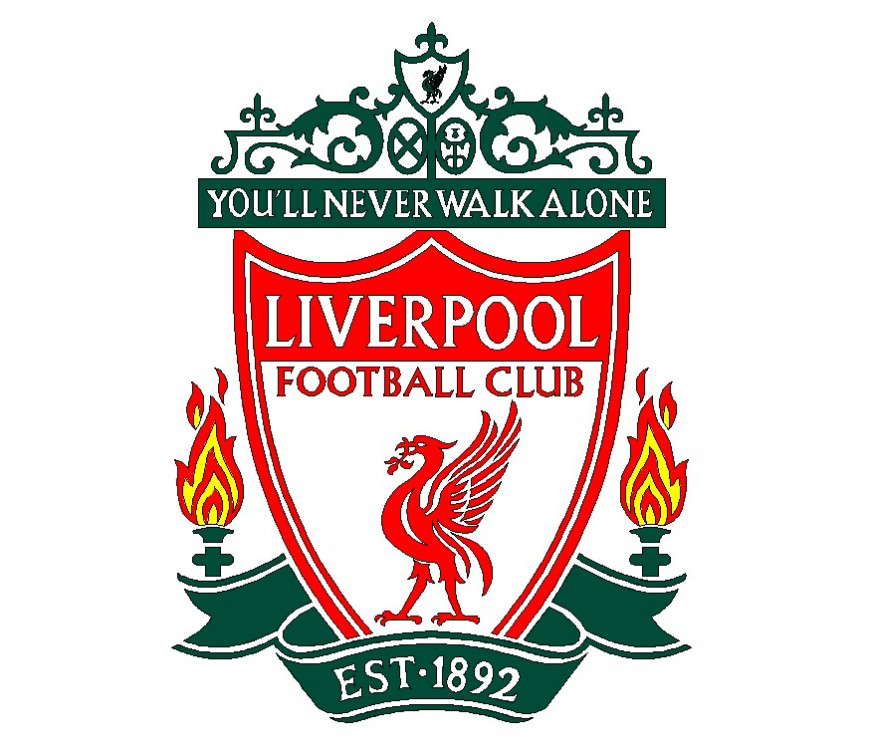 Liverpool foot-ball club CAD logo symbol detail CAD block layout file in dwg format