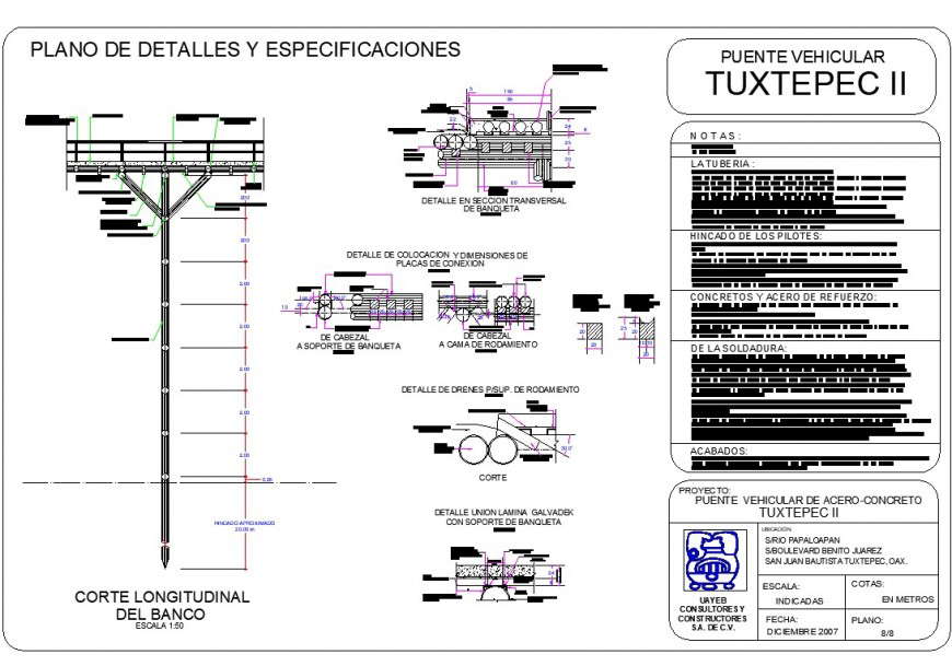Longitudinal bank section layout file