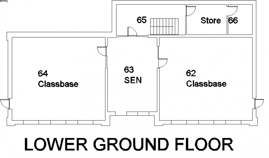 Lower ground floor school detail