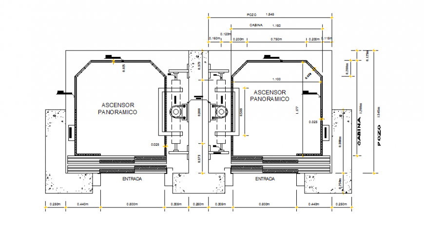 Machinery plan drawing in dwg file.