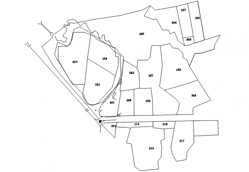 Map location details 2d plan