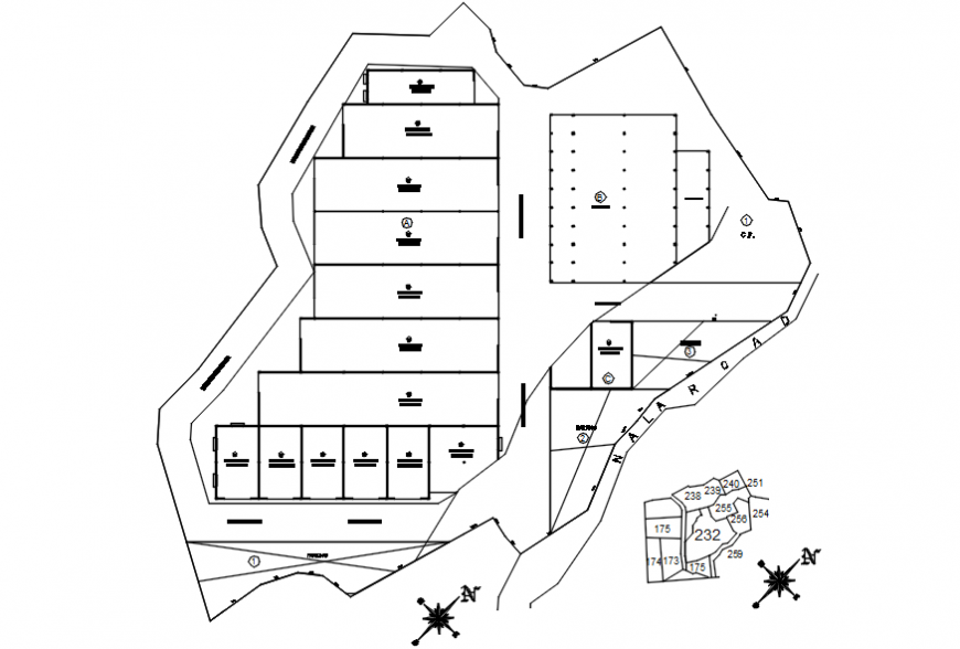 Map sectional detail plan detail 2d