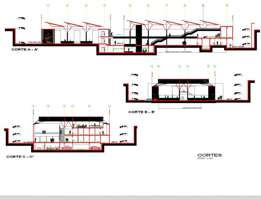 Market commercial plan layout file