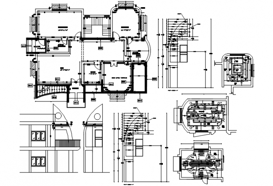 Master Bedroom ceiling design cad file