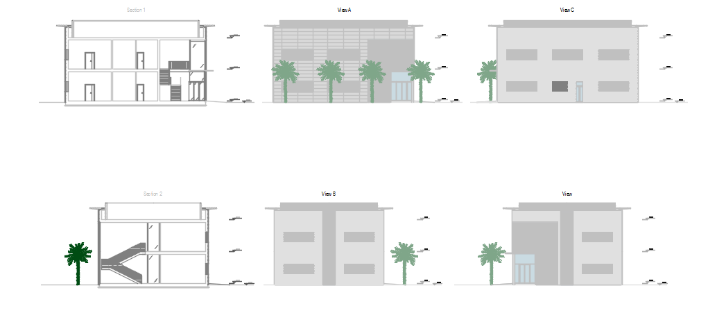 mechanical coffee administration building dwg file