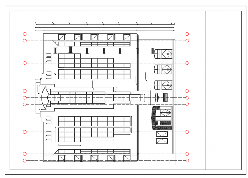 Meeting room lay-out drawing