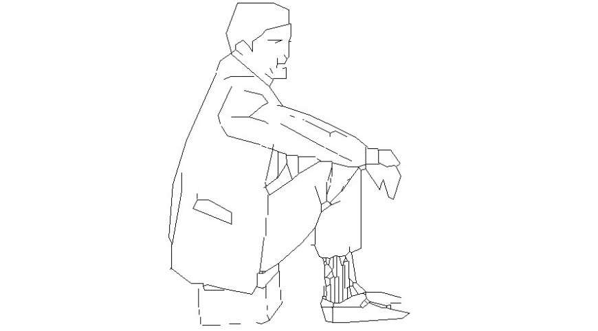 Men blocks drawings details of people blocks dwg file