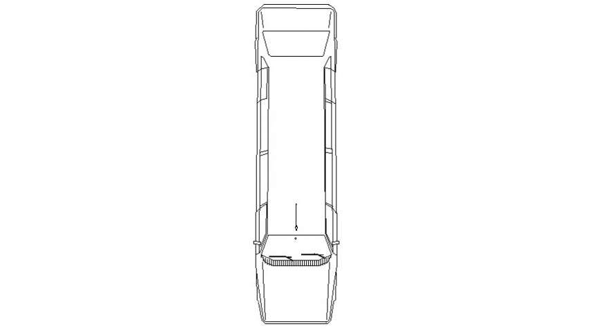 Mini bus details 2d drawing in Autocad software