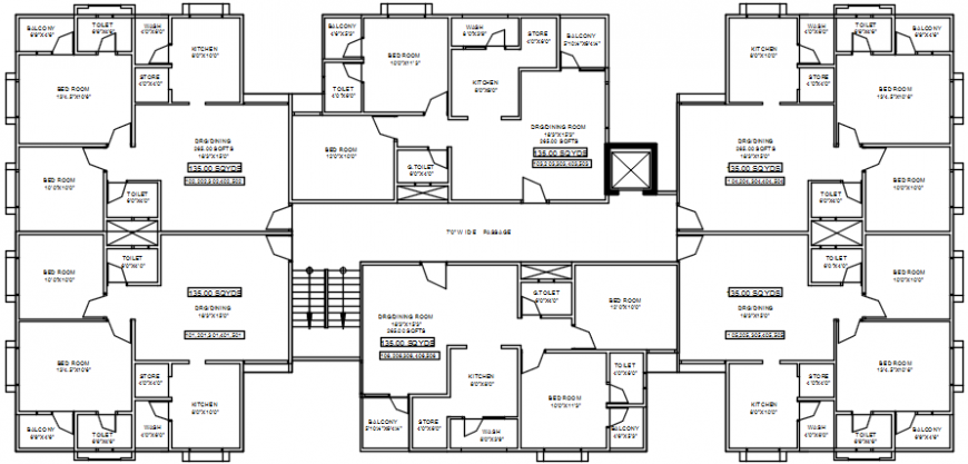 Modern house top view detailing file