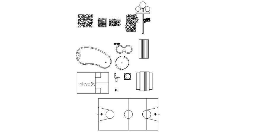 Multiple mix household elevation blocks cad drawing details dwg file